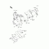 Схема вузла: Обтічник (центр) для Kawasaki EX400 Ninja 400R