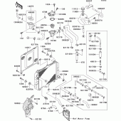 Схема узла: Радиатор (1/3) для Kawasaki EX500 EX500