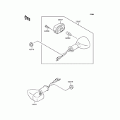 Схема вузла: Поворотники для Kawasaki ZR250 Balius-II