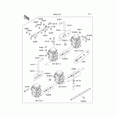 Схема узла: Карбюратор(1/2) для Kawasaki ZX600 Ninja ZX-6R