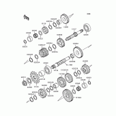 Схема вузла: Трансмісія для Kawasaki ZR250 Balius-II