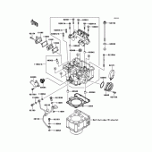 Схема узла: Головка цилиндра для Kawasaki KLX250 KLX250