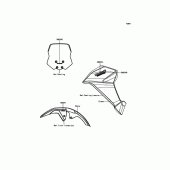 Схема вузла: Decals(Green) для Kawasaki KLE300 Versys-X 300 ABS