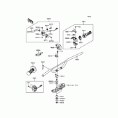 Схема узла: Руль & Пульт управления рулевой для Kawasaki KLX140 KLX140