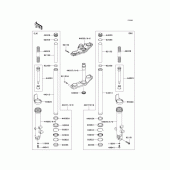 Схема вузла: Передня вилка(1/2) для Kawasaki EX650 Ninja 650