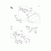 Схема вузла: Taillight(s) для Kawasaki ZX1100 ZZ-R1100