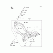 Схема узла: Рама для Kawasaki ZX600 Ninja ZX-6R