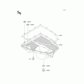 Схема узла: Масляный поддон для Kawasaki ZX600 Ninja ZX-6R