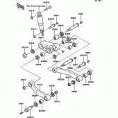 Схема вузла: Підвіска для Kawasaki ZG1000 1000GTR