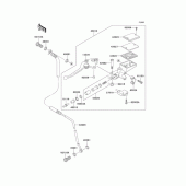 Схема вузла: Clutch master cylinder для Kawasaki ZR1200 ZRX1200 DAEG