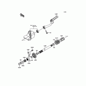 Схема вузла: Kickstarter Mechanism для Kawasaki KLX110 KLX110