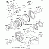 Схема вузла: Зчеплення для Kawasaki VN1600 VN1600 Classic