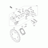 Схема узла: Задний тормоз для Kawasaki ZX1000 Ninja ZX-10R ABS