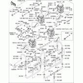 Схема узла: Карбюратор(1/4) для Kawasaki ZX1100 ZZ-R1100