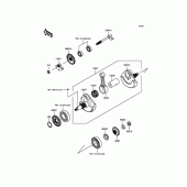 Схема вузла: Колінчастий вал для Kawasaki KX450 KX450F