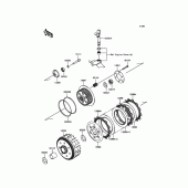 Схема вузла: Зчеплення для Kawasaki BX250 NINJA 250SL