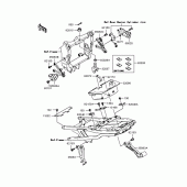 Схема вузла: Кріплення двигуна для Kawasaki ZX636 Ninja ZX-6R