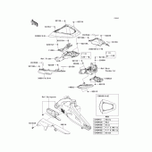 Схема вузла: Side covers/chain cover(1/2) для Kawasaki ZX1000 Ninja ZX-10R ABS