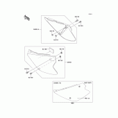 Схема вузла: Side covers для Kawasaki KX85 KX85-II