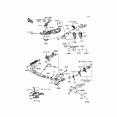 Схема вузла: Вихлопна система для Kawasaki ZX636 Ninja ZX-6R ABS