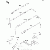 Схема узла: Тросики для Kawasaki VN1500 VN1500 Classic