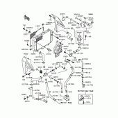 Схема узла: Радиатор (ZR250-A4/A5) для Kawasaki ZR250 Balius