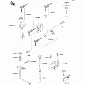 Схема вузла: Замок запалювання для Kawasaki ZR1100 ZRX1100
