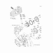 Схема вузла: Масляний насос для Kawasaki KLX140 KLX140