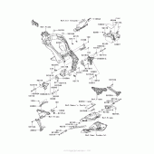 Схема узла: Крепление двигателя для Kawasaki ZX1000 Ninja 1000 ABS