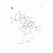 Схема вузла: Headlight(s) для Kawasaki VN1500 VN1500 Classic FI