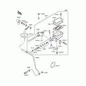 Схема узла: Clutch master cylinder для Kawasaki ZX1100 GPZ1100