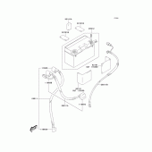 Схема вузла: Battery для Kawasaki KLX400 KLX400SR