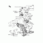 Схема узла: Топливный бак для Kawasaki ZG1400 1400GTR ABS