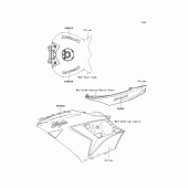 Схема узла: Наклейки (Silver; c8f; ca, us) для Kawasaki ZX1400 Ninja ZX-14