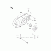 Схема вузла: Headlight(s) для Kawasaki KLE500