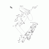 Схема вузла: Front fender для Kawasaki EX250 Ninja 250