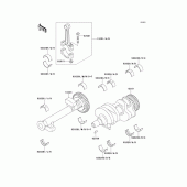Схема вузла: Колінчастий вал для Kawasaki KLE500