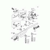 Схема вузла: Кермо & Пульт управління кермовим для Kawasaki KX85 KX85