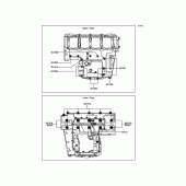 Схема узла: Болты картера двигателя для Kawasaki ZR800 Z800 ABS