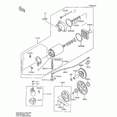 Схема вузла: Starter motor для Kawasaki ZX600 Ninja 600R