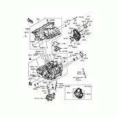 Схема узла: Картер двигателя для Kawasaki ZX1000 Ninja ZX-10R ABS