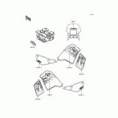 Схема узла: Decals(green)(kl650-a13) для Kawasaki KL650 KLR650