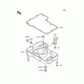 Схема вузла: Oil pan для Kawasaki ZX400 ZZR400