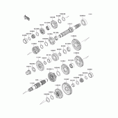 Схема узла: Трансмиссия для Kawasaki ZX600 Ninja ZX-6R