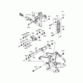 Схема узла: Подвеска/задний амортизатор для Kawasaki VN900 Vulcan 900 Classic