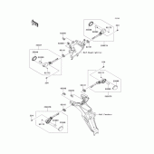 Схема узла: Поворотники для Kawasaki KL110 KSR