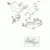 Схема вузла: Сидіння для Kawasaki ZX600 Ninja 600R