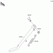 Схема вузла: Stand(s) для Kawasaki VN800 Vulcan 800 Drifter