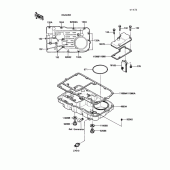 Схема вузла: Breather body/oil pan для Kawasaki ZG1200 Voyager XII