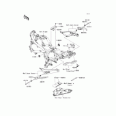Схема узла: Крепление двигателя для Kawasaki EX400 Ninja 400R ABS